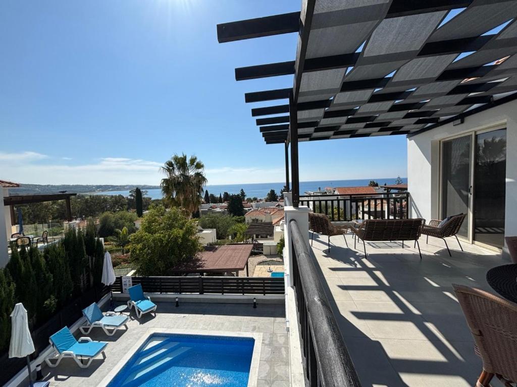 Villa Marina Sea-View Private Pool Peyia Extérieur photo